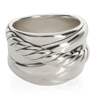 David Yurman Sterling Silver  Crossover Ring